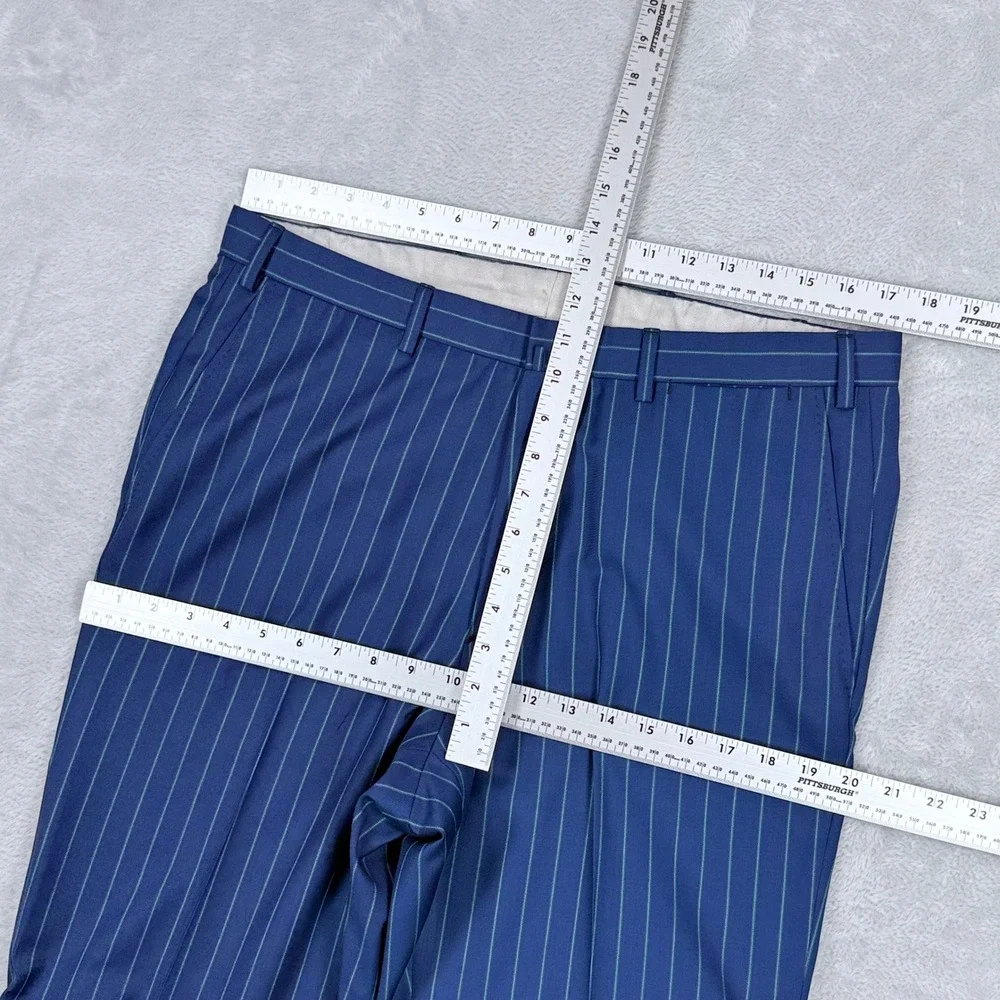 Brioni Colosse 3-Piece Suit Mens 40R Blue 100% Wool Pinstripe Blazer Vest Pants